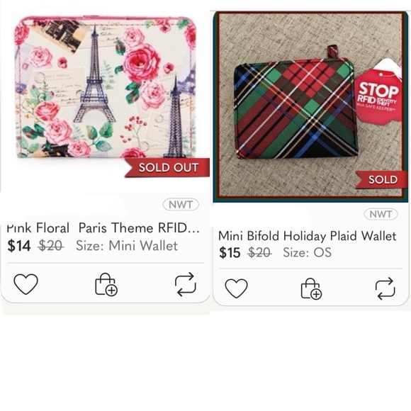 SAFE KEEPER RFID Bi-fold card wallet change purse RFID Protection Patchwork NWOT - Picture 9 of 9